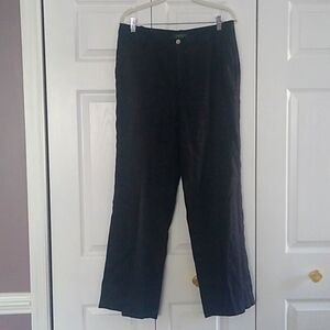 Lauren Ralph Lauren black linen pants size 12P